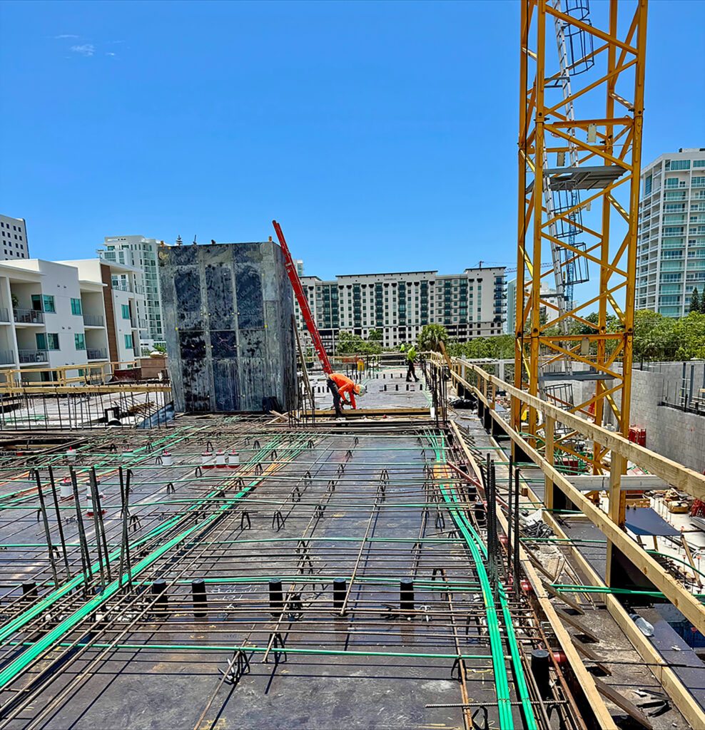 New Luxury Real Estate Construction Sarasota: Third Floor Pour