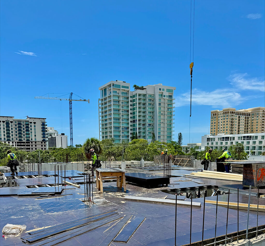 New Luxury Real Estate Construction Sarasota: Third Floor Pour